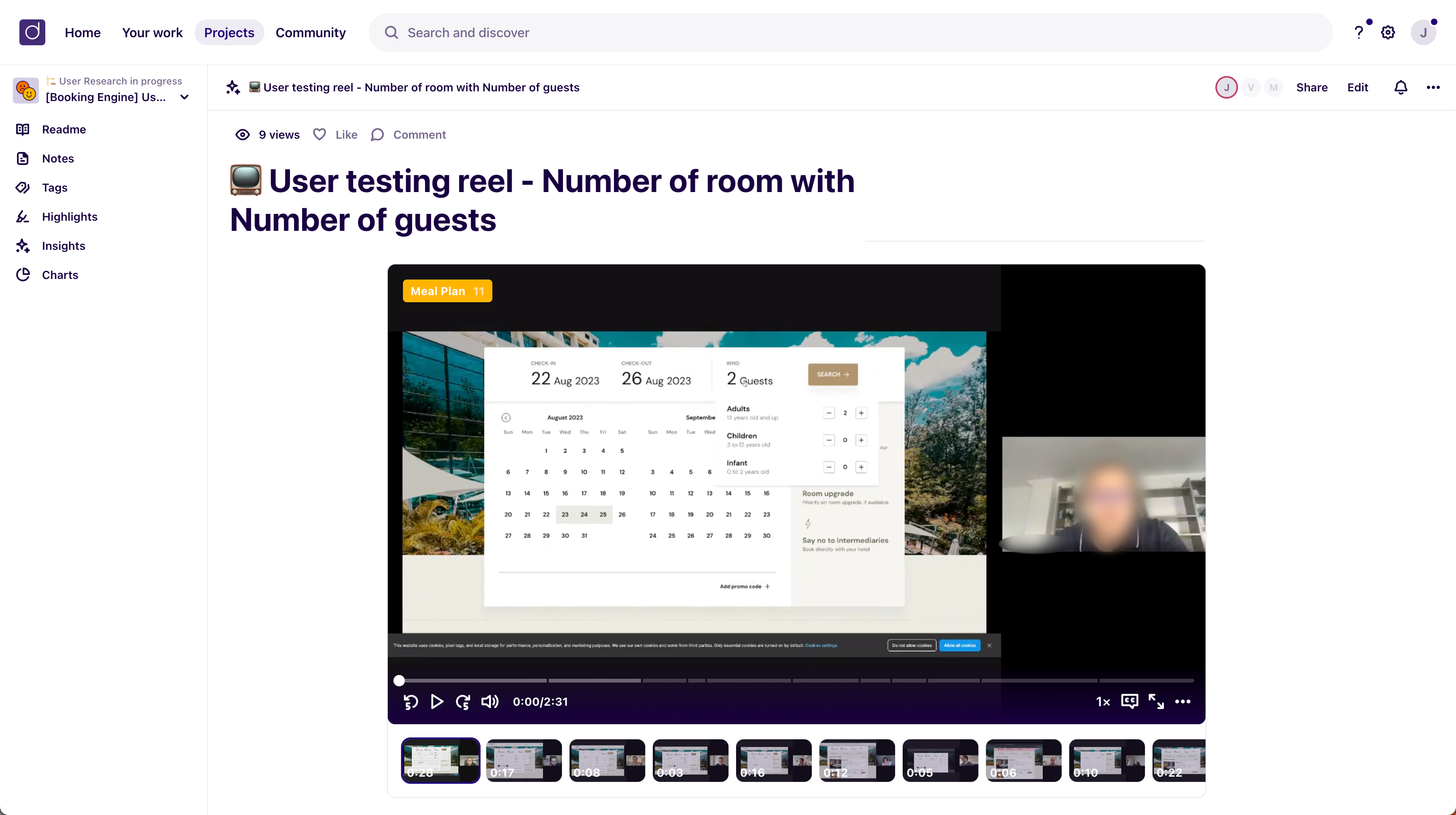 Capture Dovetail, outil de recherche utilisateur D-Edge